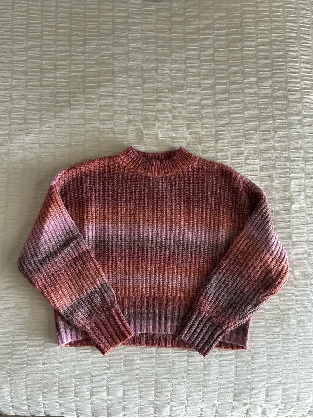 Dynamite Earthy Pink Gradient Sweater